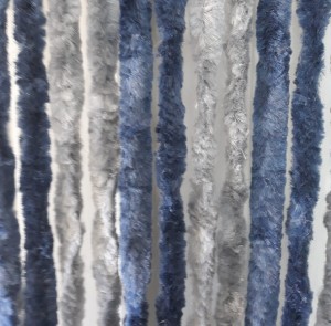 Kotki do drzwi szaro-niebieskie 56x175 cm 