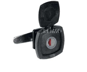 Zamek do bagażnika 40,5x40,5 cm kampera, przyczepy biały