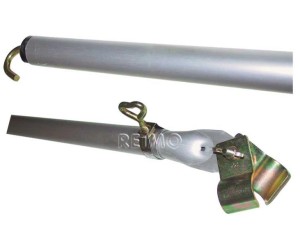 Rygiel stalowy 2-3 mb, hak dochowy