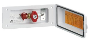 Zewnętrzne przyłącze gazowe WaterSolution 8 mm białe 