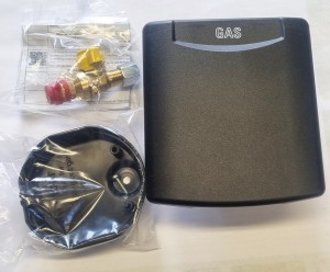 Przyłącze zewnętrzne gazu czarne 