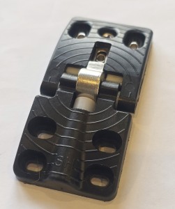 Zawias do szafki czarny