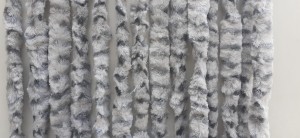 Kotki do drzwi kropki szaro-białe  56x185 cm 